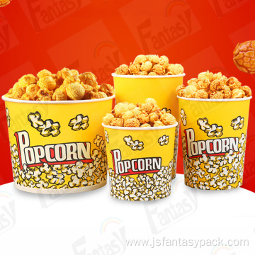 Lovely disposable paper popcorn cup